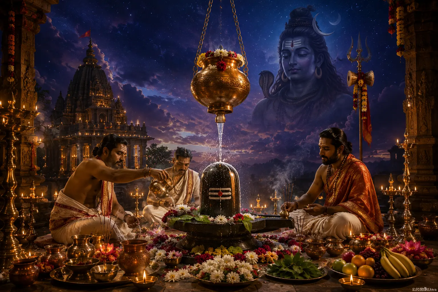 Pujas, homas et yajnas védiques réalisés traditionnellement en Inde